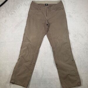 Kuhl Splash Roll-Up Hiking Pants Brown Womens Size 10 Reg Style 6252